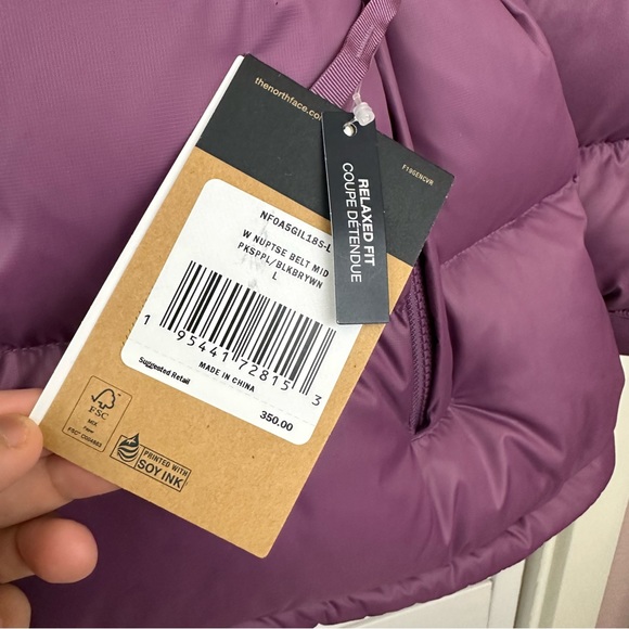 NWT The North Face Nuptse Belt Mid Down Hooded Puffer Jacket - Picture 10 of 12